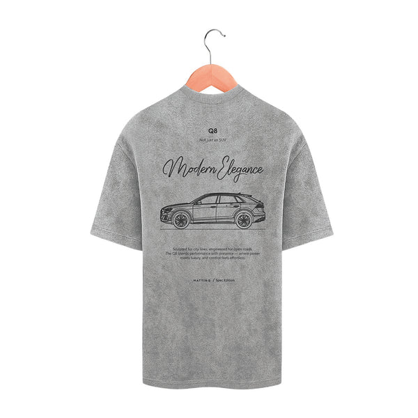 T-Shirt - Washed Gray - Q8 - Modern Elegance