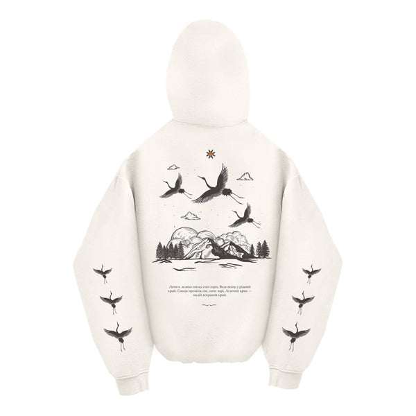 Oversized Hoodie - Milk - Storks