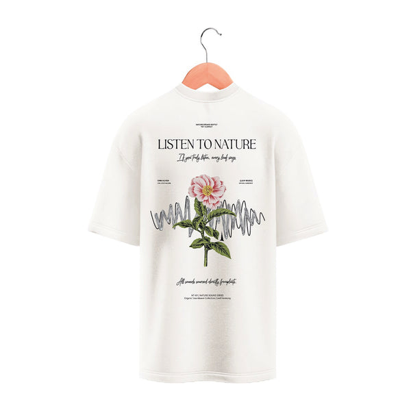 T-Shirt - Milk - Listen to nature