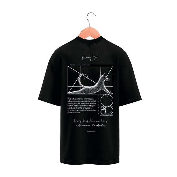 T-Shirt - Black - Harmony Cat
