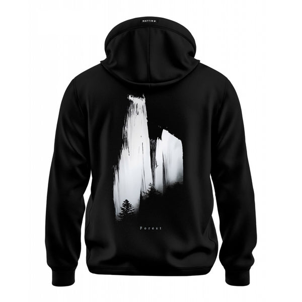 Zip-Up Hoodie - Black - Forest