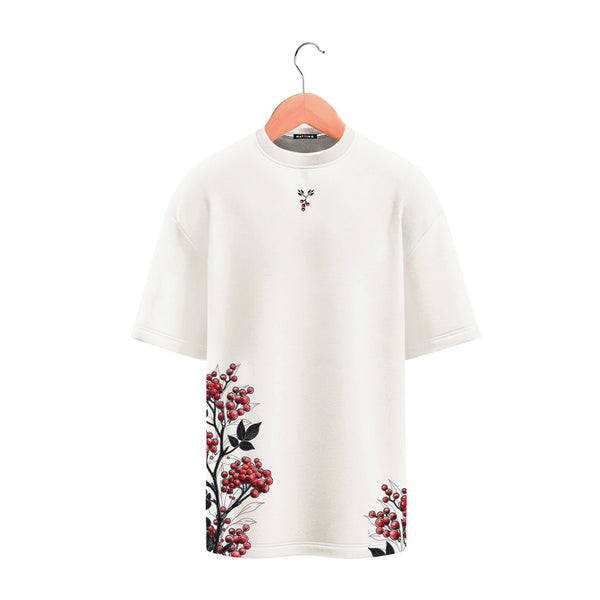 T-Shirt - Milk - Red Viburnum