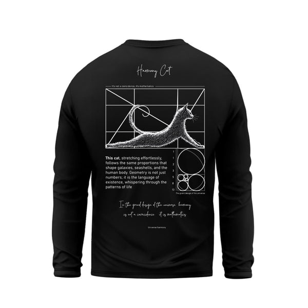Long Sleeve - Black - Harmony Cat