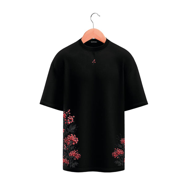 T-Shirt - Black - Red Viburnum