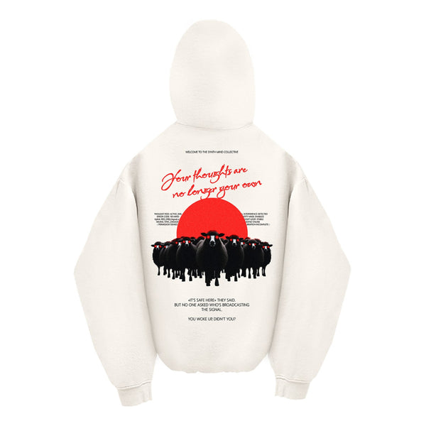 Oversized Hoodie - Milk - Time to Wake Up