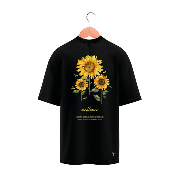 T-Shirt - Black - Sunflower