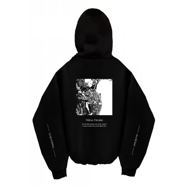 Oversized Hoodie - Black - Odesa, 1794 CE