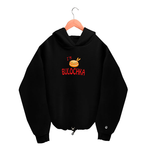 Oversized Hoodie - Black - Bulochka