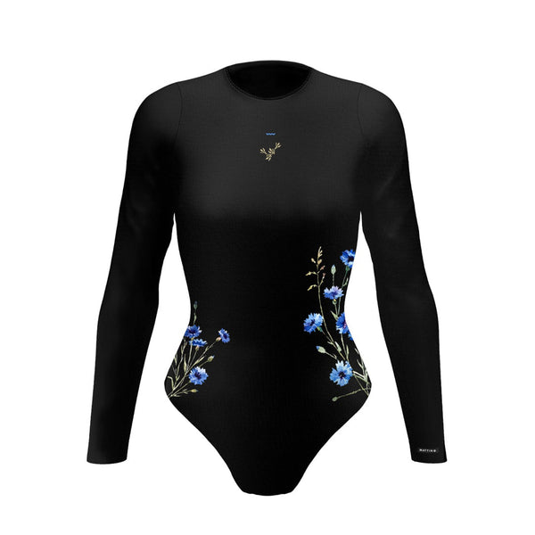 Women’s Bodysuit - Black - Cornflowers