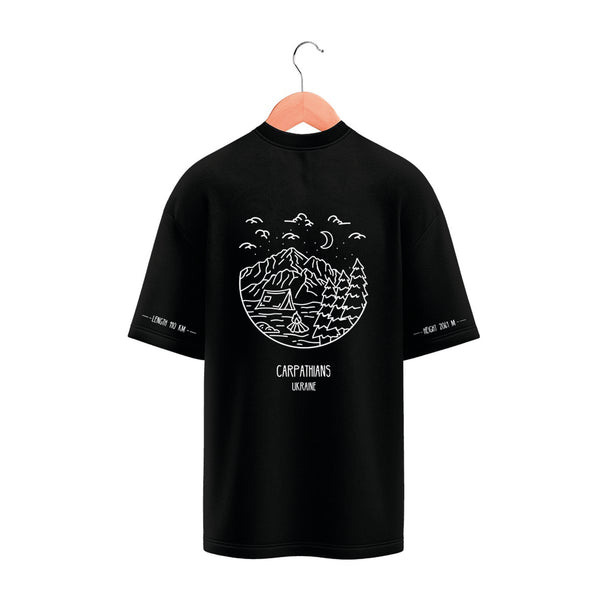 T-Shirt - Black - Ukrainian Carpathians